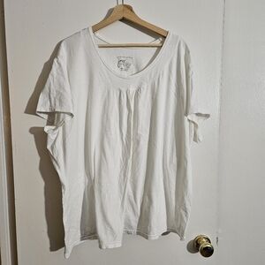 SIZE 4X JMS Just My Size White Top tee